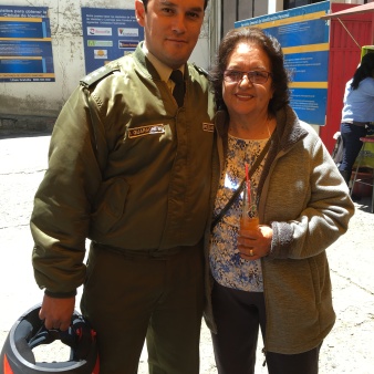 Richard's mom and her nephew who is a policeman in La Paz