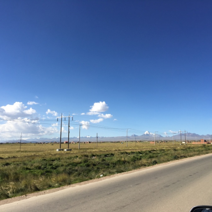 Driving from El Alto to Viacha